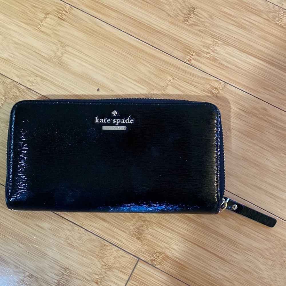 Kate Spade Cedat Street Patent leather wallet.